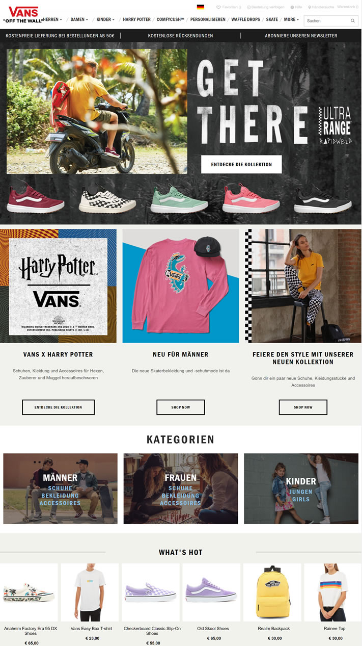 official site vans shoes