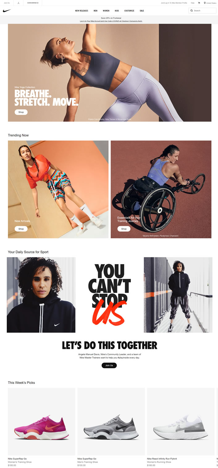 nike us official site