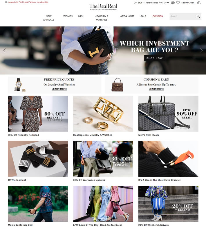 Luxury Consignment Sales: The RealReal