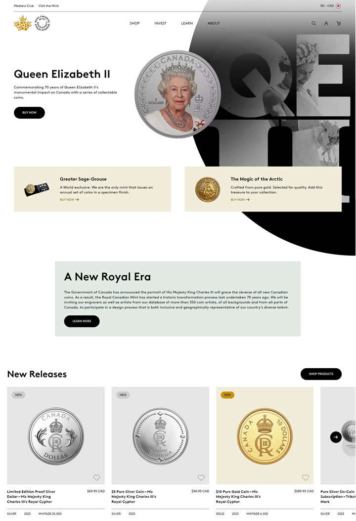 The Royal Canadian Mint: Canadian Coins, Gold, Silver & More